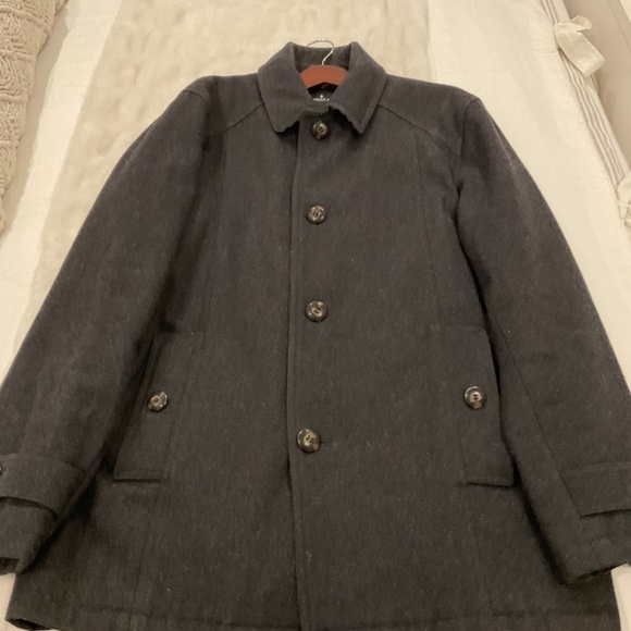 London Fog Men’s Wool Jacket Charcoal Size Medium - Picture 11 of 11